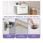 Meuble-lavabo de 24 po pour petite salle de bain, avec meuble vasque en céramique, lavabo inclus, fixation murale, meuble de rangement moderne pour salle de bain
