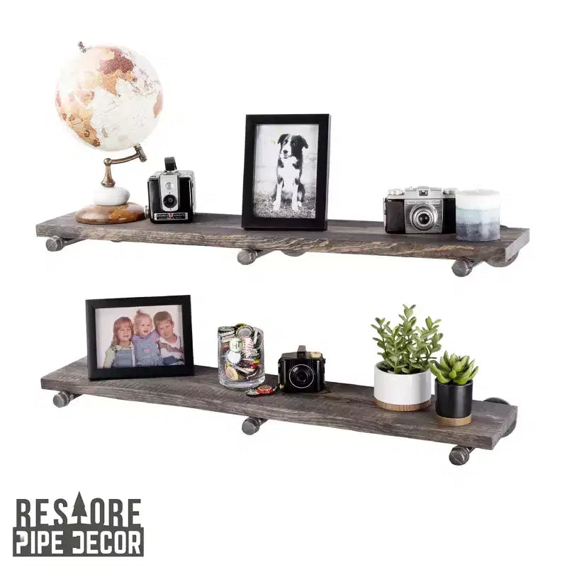 Tablettes de 36 po avec consoles droites par