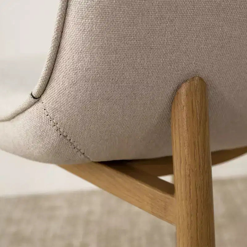 Lot de 6 chaises de salle à manger modernes rembourrées, chaises de cuisine en tissu avec pieds en métal imitation bois pour salle à manger ou coin petit-déjeuner