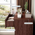 Commode de chambre à coucher 4/5 tiroirs de style campagnard, Grande commode avec poignées en métal, Meuble TV rustique en bois, pour salon, couloir