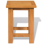 Tables d'appoint 2 pcs 10,6x9,5x14,6 Bois de chêne massif