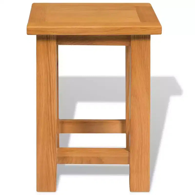 Tables d'appoint 2 pcs 10,6x9,5x14,6 Bois de chêne massif