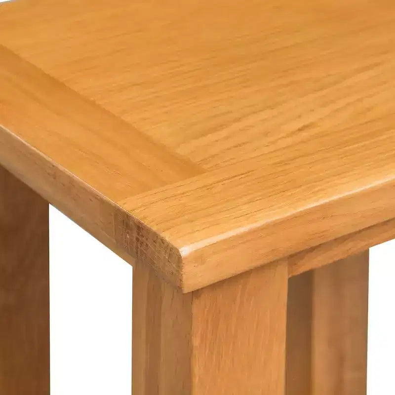 Tables d'appoint 2 pcs 10,6x9,5x14,6 Bois de chêne massif