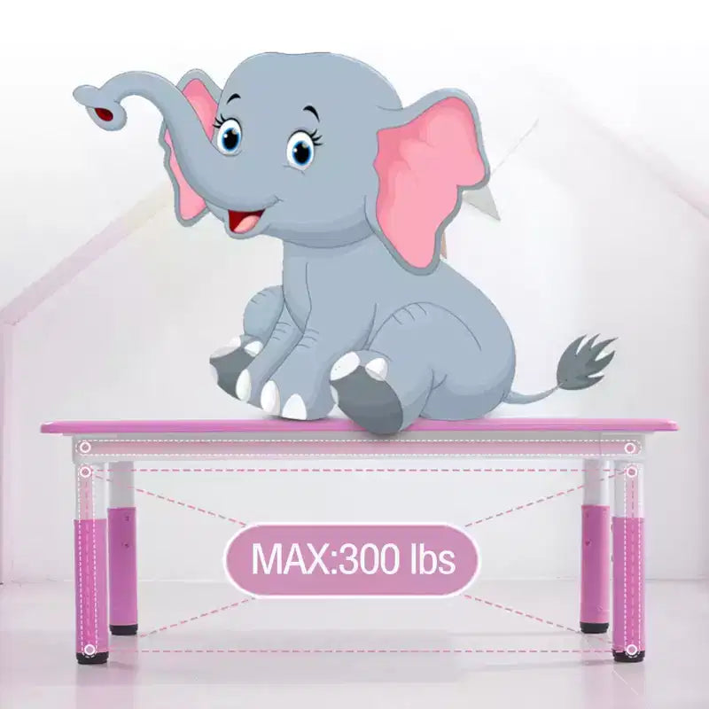 Ensemble table et 6 chaises pour enfants, réglable en hauteur, bureau multifonctionnel, chaises ergonomiques, pour salles de classe, garderies