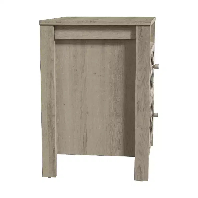 Tables de chevet modernes à 2 tiroirs avec rangement ouvert 20,9 L 15,7 P 22,7 H
