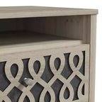 Tables de chevet modernes à 2 tiroirs avec rangement ouvert 20,9 L 15,7 P 22,7 H