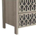 Tables de chevet modernes à 2 tiroirs avec rangement ouvert 20,9 L 15,7 P 22,7 H