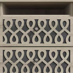 Tables de chevet modernes à 2 tiroirs avec rangement ouvert 20,9 L 15,7 P 22,7 H