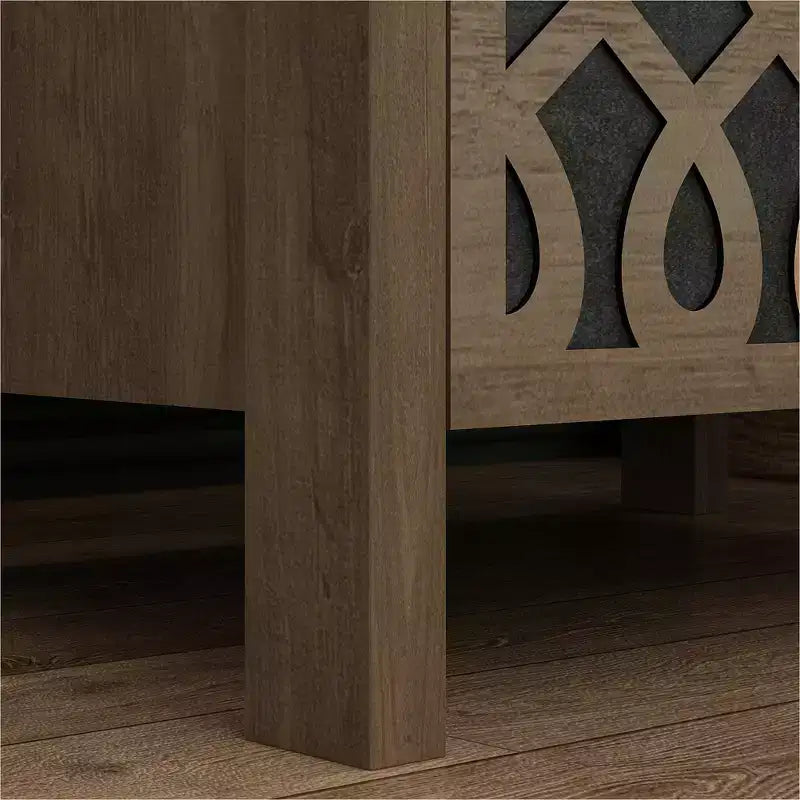 Tables de chevet modernes à 2 tiroirs avec rangement ouvert 20,9 L 15,7 P 22,7 H