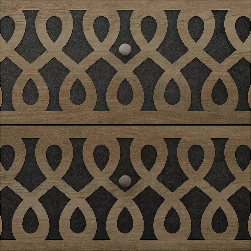 Tables de chevet modernes à 2 tiroirs avec rangement ouvert 20,9 L 15,7 P 22,7 H