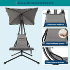 Chaise longue suspendue, balancelle, transat courbé avec auvent pour l'extérieur et l'intérieur, patio, jardin, rouge/vert/gris