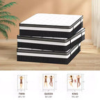 Matelas King, Matelas en mousse à mémoire de forme 14 po, Matelas en boîte, Fermeté moyenne, Soulagement de la pression zoné, Mousses certifiées sûres, Matelas respirant et rafraîchissant