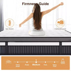 Matelas King, Matelas en mousse à mémoire de forme 14 po, Matelas en boîte, Fermeté moyenne, Soulagement de la pression zoné, Mousses certifiées sûres, Matelas respirant et rafraîchissant