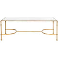 Lucille Coffee Table - Gold/Glass - Safavieh