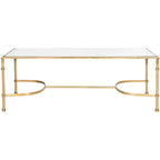 Lucille Coffee Table - Gold/Glass - Safavieh