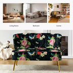 Causeuse contemporaine Trento 47 à motifs floraux