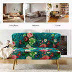 Causeuse contemporaine Trento 47 à motifs floraux