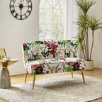 Causeuse contemporaine Trento 47 à motifs floraux