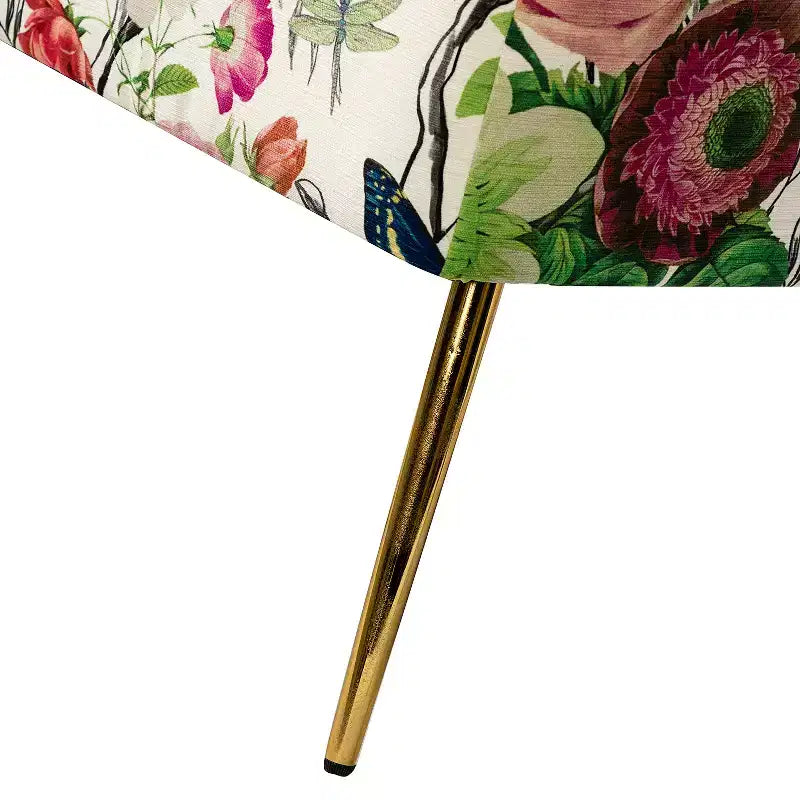 Causeuse contemporaine Trento 47 à motifs floraux