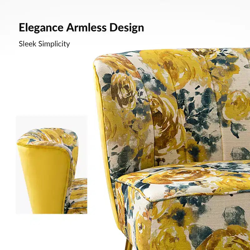 Causeuse contemporaine Trento 47 à motifs floraux