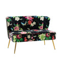 Causeuse contemporaine Trento 47 à motifs floraux