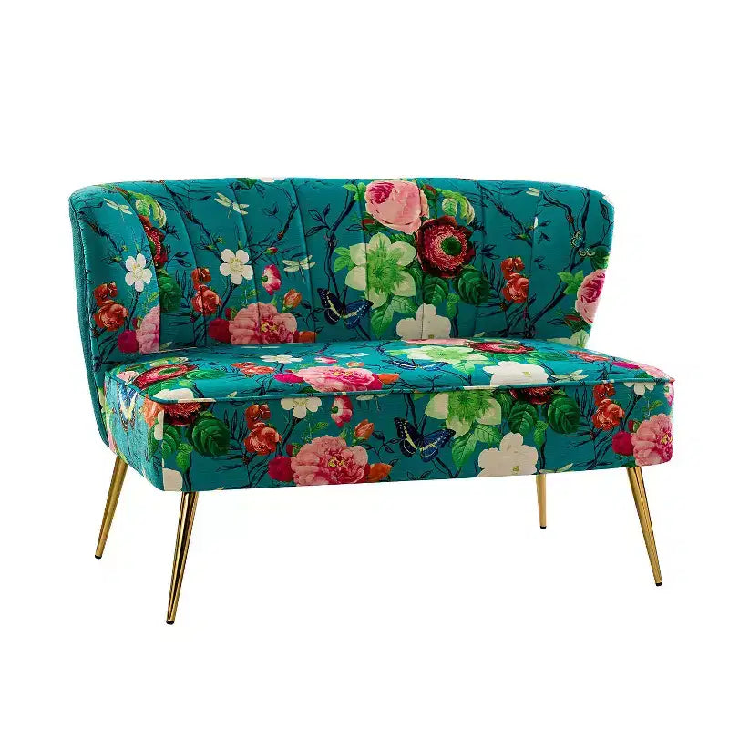 Causeuse contemporaine Trento 47 à motifs floraux