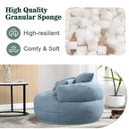 Fauteuil arrondi type « lazy sofa » – Blanc/Bleu/Gris/Jaune/Orange/Rose fuchsia/Bleu marine/Vert, modèle une ou deux places